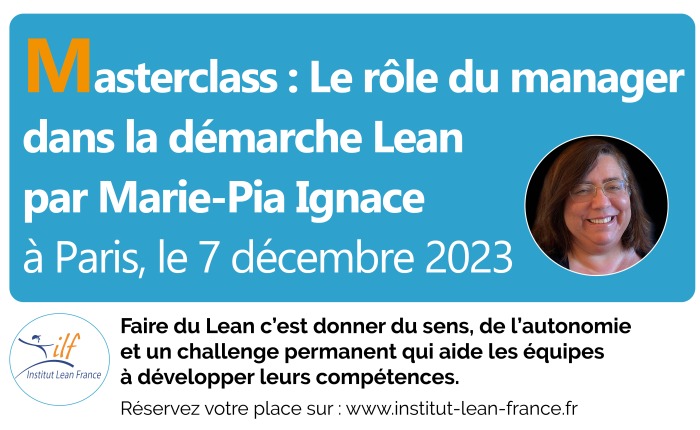 Participez à la masterclass « Le Manager Lean » le 7 décembre à Paris